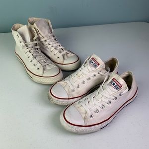 Converse Chuck Taylor High/Low Top Bundle M8 W10